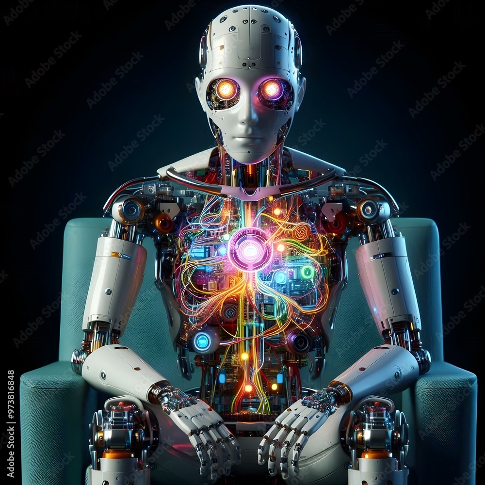 What AI Thinking hyper realistic What AI Thinking hyper realistic