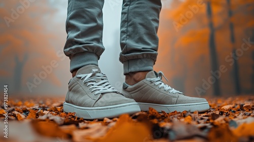 Autumn Steps in the Forest.