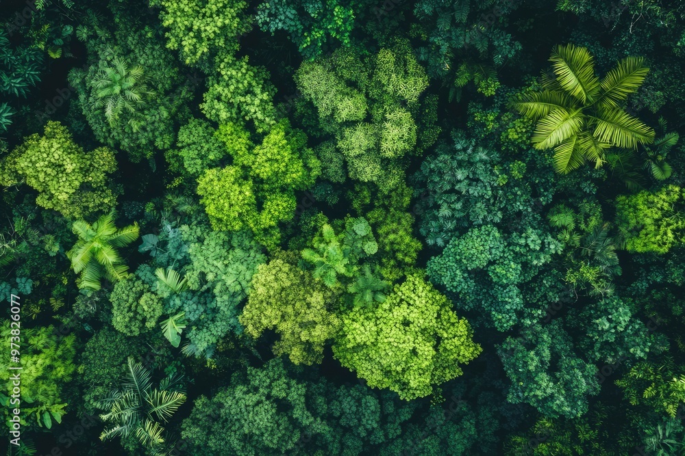 Verdant Canopy Aerial View of Dense Green Forest Symbolizing Ecological Health, ai Verdant Canopy Aerial View of Dense Green Forest Symbolizing Ecological Health, ai