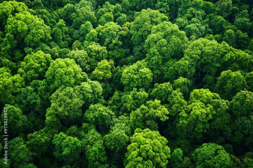 Verdant Canopy Aerial View of Dense Green Forest Symbolizing Ecological Health, ai Verdant Canopy Aerial View of Dense Green Forest Symbolizing Ecological Health, ai