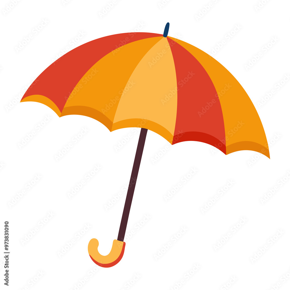 A orange umbrella vector design Free Download A orange umbrella vector design Free Download