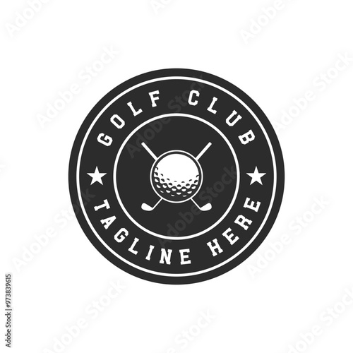golf club logo vector illustration