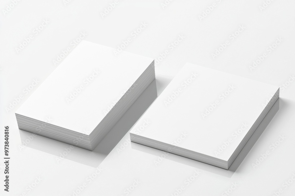 Fototapeta premium Business Card Mockup on Isolated Background created with Generative AI
