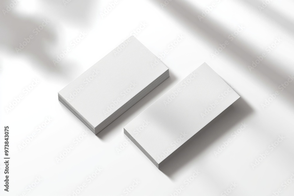 Business Card Mockup on Isolated Background created with Generative AI Business Card Mockup on Isolated Background created with Generative AI