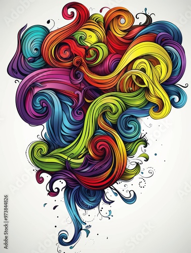 Vibrant Abstract Collage Art with Colorful Swirls and Dynamic Patterns for Creative and Modern Design Projects