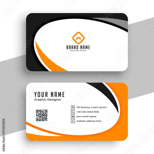 eye catching corporate branding card layout a office stationery
