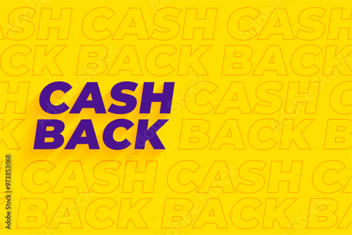 cashback promo offer background for business marketing