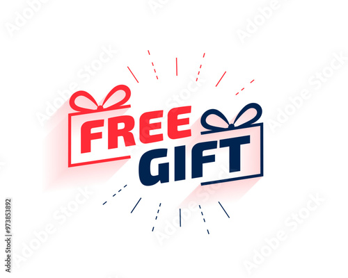 stylish free gift giveaway offer template for business promo