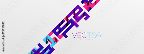 Color bend lines with shadow texture effect. Vector Illustration For Wallpaper, Banner, Background, Card, Book Illustration, landing page