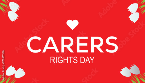 Carers rights day is observed every year on November. Holydays Awareness concept. background, placard, banner template Vector illustration design.
