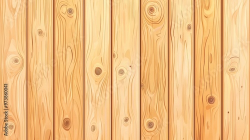 Natural Wood Texture Background Light Wood Grain Wooden Plank Illustration