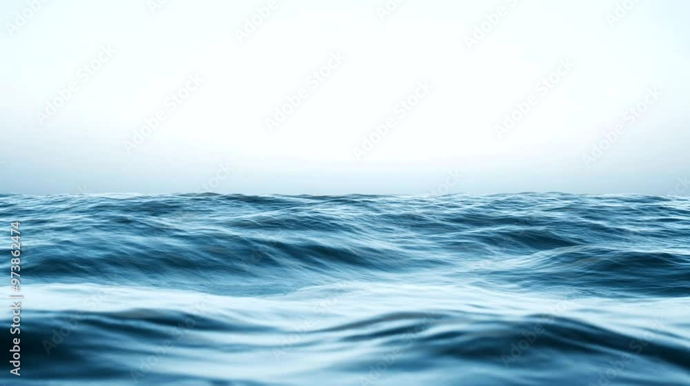 Scene of illustration of motion sea waves, Camera slow motion with different angles Scene of illustration of motion sea waves, Camera slow motion with different angles