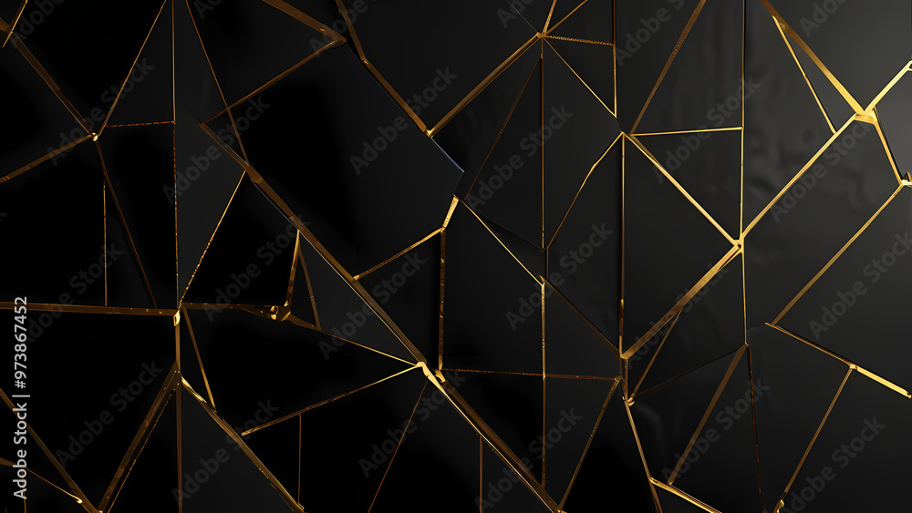 Abstract Black and Gold Geometric Pattern Background Abstract Black and Gold Geometric Pattern Background