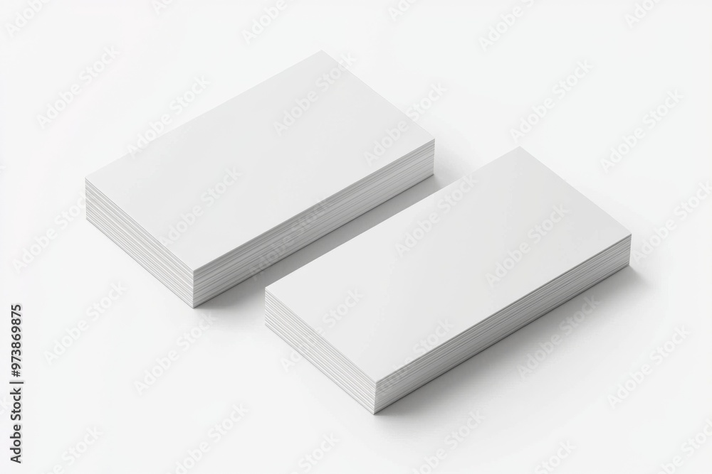 Business Card Mockup on Isolated Background created with Generative AI