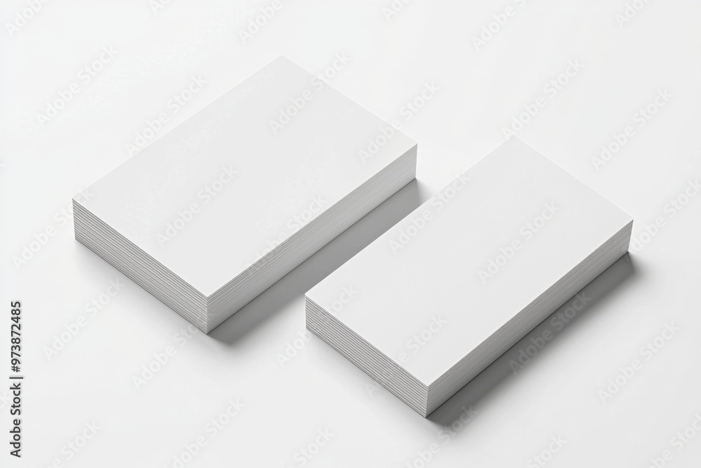 Business Card Mockup on Isolated Background created with Generative AI Business Card Mockup on Isolated Background created with Generative AI