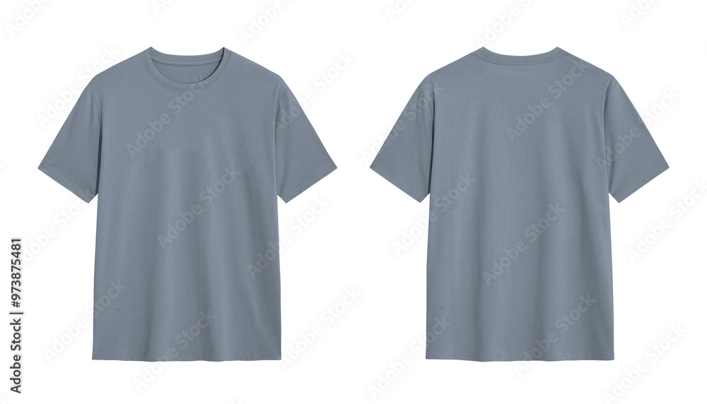 Gray T Shirt Mockup, Front and Back View for Apparel Design Gray T Shirt Mockup, Front and Back View for Apparel Design
