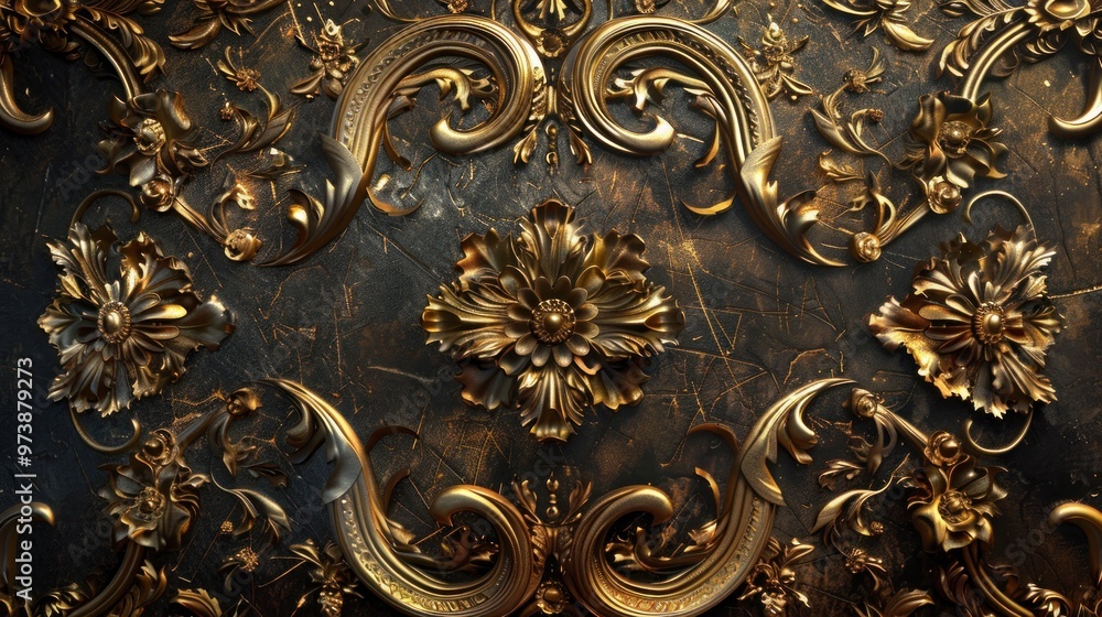 Iron ornament background seamless damask pattern luxurious. Iron ornament background seamless damask pattern luxurious.