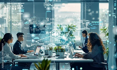 Teamwork and Technology in a Modern Office