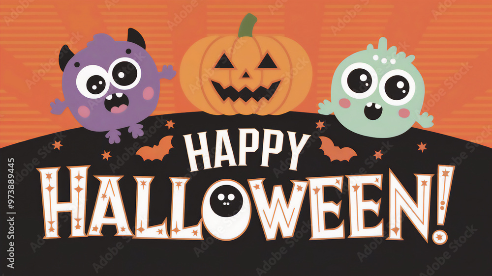 Happy Halloween のバナー Happy Halloween のバナー