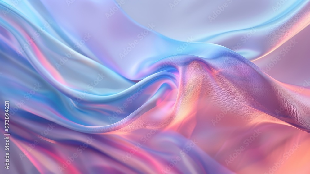 Obraz premium Vibrant Silk Texture, A stunning display of intricate silk patterns in high definition, showcasing rich colors and smooth surfaces ideal for digital backgrounds and decor.