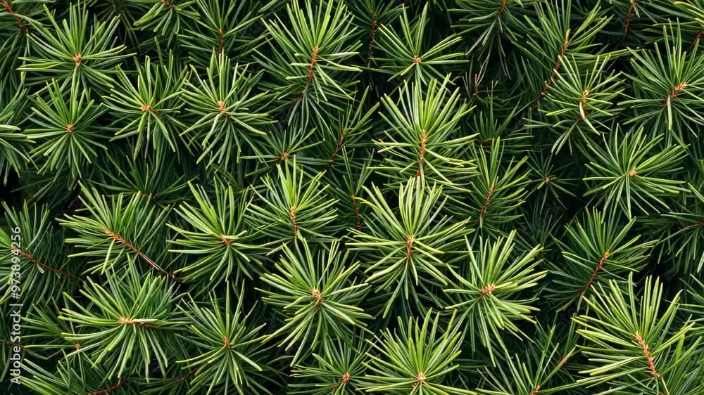Green Pine Tree Needles Background Green Pine Tree Needles Background