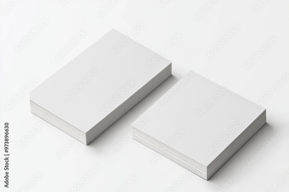 Business Card Mockup on Isolated Background created with Generative AI Business Card Mockup on Isolated Background created with Generative AI