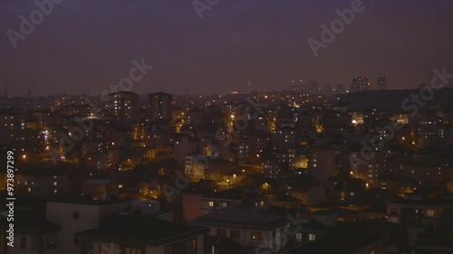 Wallpaper Mural A beautiful cityscape at night featuring an illuminated urban scene that overlooks the skyline Torontodigital.ca