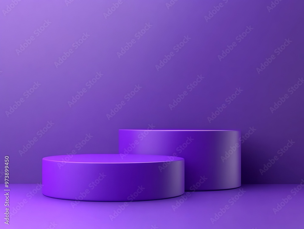 A Purple cylinder pedestal podium display, empty room background
A Purple cylinder pedestal podium display, empty room background