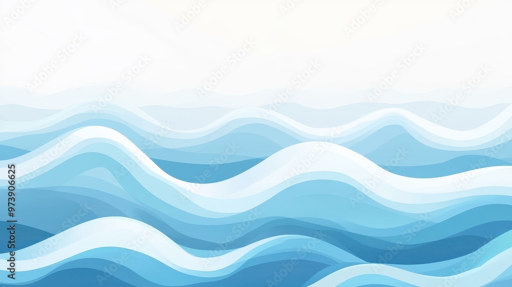 Explore a soothing water surface line on a white background, creating a serene and modern vector wallpaper design. Explore a soothing water surface line on a white background, creating a serene and modern vector wallpaper design.