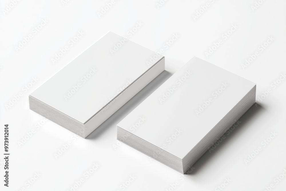 Business Card Mockup on Isolated Background created with Generative AI Business Card Mockup on Isolated Background created with Generative AI