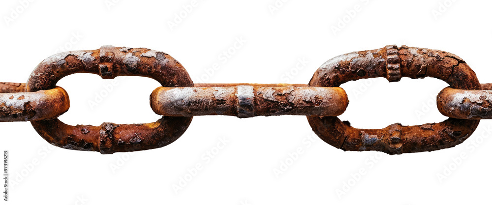Old rusty chain isolated on transparent background Old rusty chain isolated on transparent background