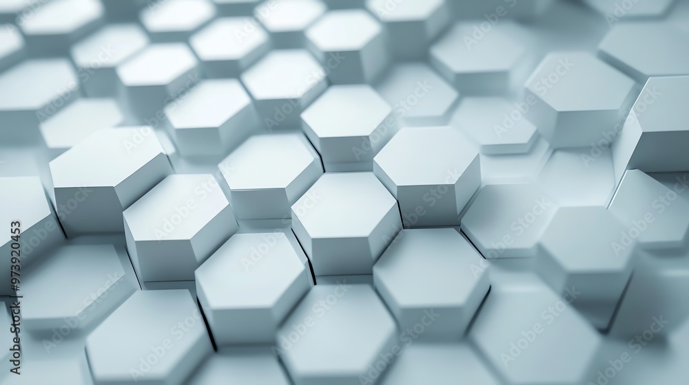 Abstract geometric background of white hexagonal shapes. Abstract geometric background of white hexagonal shapes.