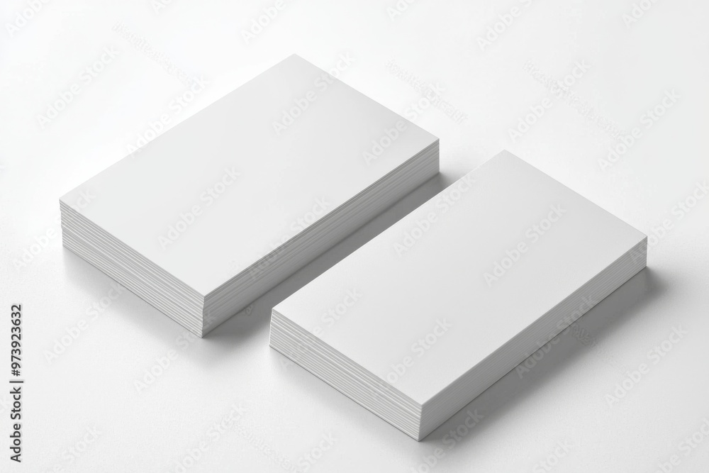 Business Card Mockup on Isolated Background created with Generative AI Business Card Mockup on Isolated Background created with Generative AI