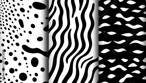 Stick to monochrome patterns like stripes, polka dots, or abstract swirls for a visually interesting yet subtle design