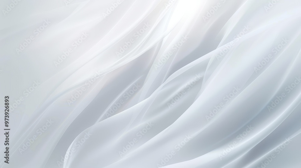 Obraz premium Soft Gray and White Abstract Background, featuring a smooth, blurred pattern with pale geometric shapes, creating a serene and minimalist aesthetic suitable for various designs.