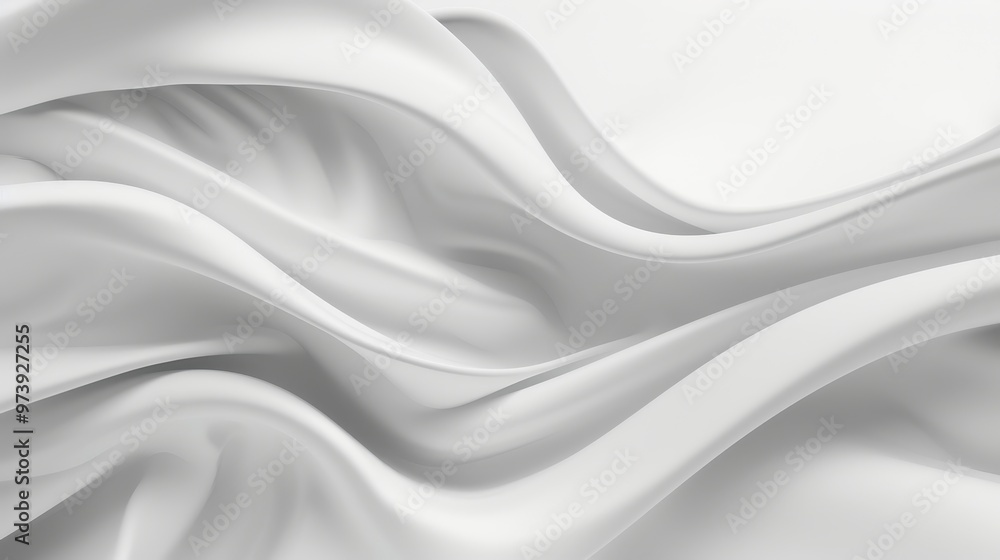 Elegant White Abstract Wallpaper, featuring flowing wave patterns, a minimalist design, and a sleek technological vibe, perfect for modern interior aesthetics. Elegant White Abstract Wallpaper, featuring flowing wave patterns, a minimalist design, and a sleek technological vibe, perfect for modern interior aesthetics.