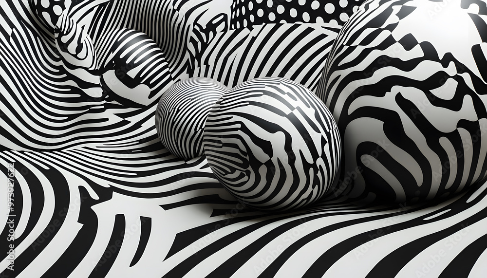 Stick to monochrome patterns like stripes, polka dots, or abstract swirls for a visually interesting yet subtle design Stick to monochrome patterns like stripes, polka dots, or abstract swirls for a visually interesting yet subtle design