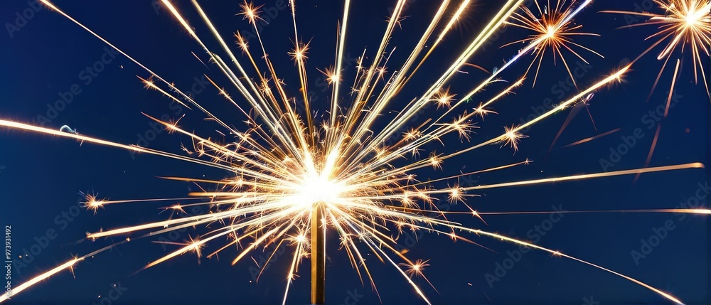 Fototapeta premium Sparkler Night Sky