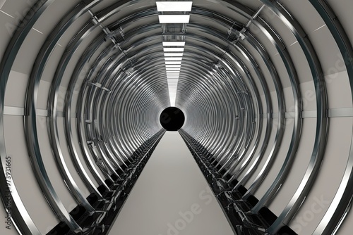 Wallpaper Mural Immersive 3D Radiating Tunnel Experience with Minimalist Background Torontodigital.ca