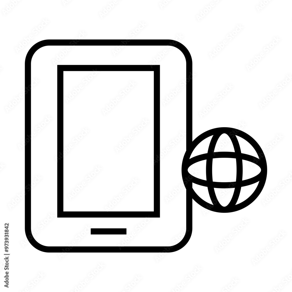 tablet pc with globe tablet pc with globe