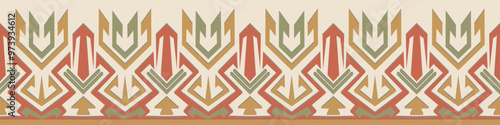 Aztec design, tribal pattern for fabric, wallpaper, wrapping