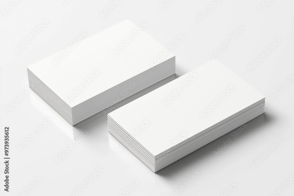 Business Card Mockup on Isolated Background created with Generative AI Business Card Mockup on Isolated Background created with Generative AI