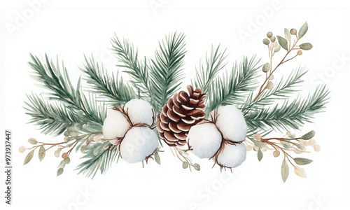 Christmas decorative pine cones