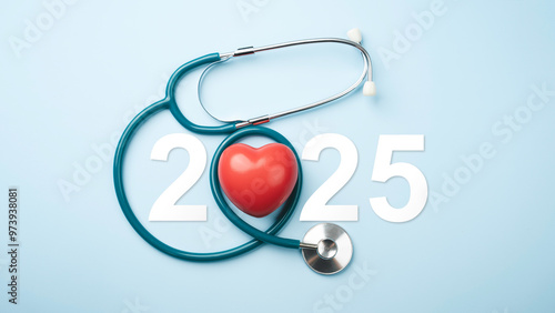 Fotografie 2025 Happy New Year for health care