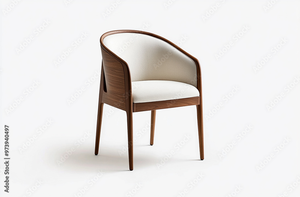 a guest chair with padded seat and backrest, and wooden frame a guest chair with padded seat and backrest, and wooden frame