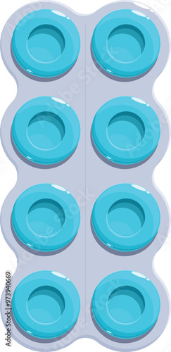 Blue simple dimple pop it toy is helping to relieve stress