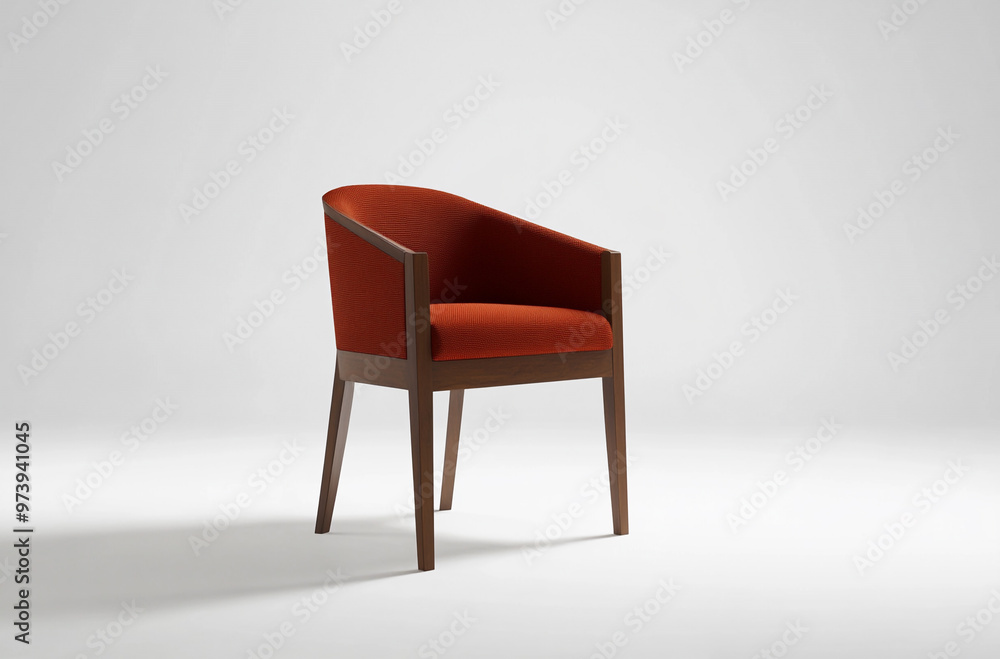 a guest chair with padded seat and backrest, and wooden frame a guest chair with padded seat and backrest, and wooden frame