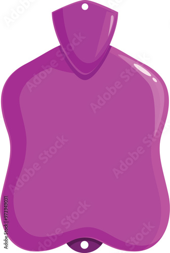 Classic rubber hot water bottle providing a source of warmth and pain relief