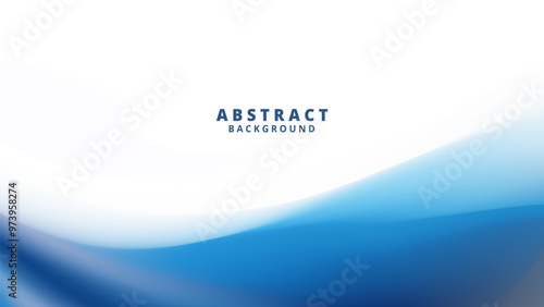 Calm and elegant abstract background with flowing blue waves, perfect for websites, presentations, or social media.