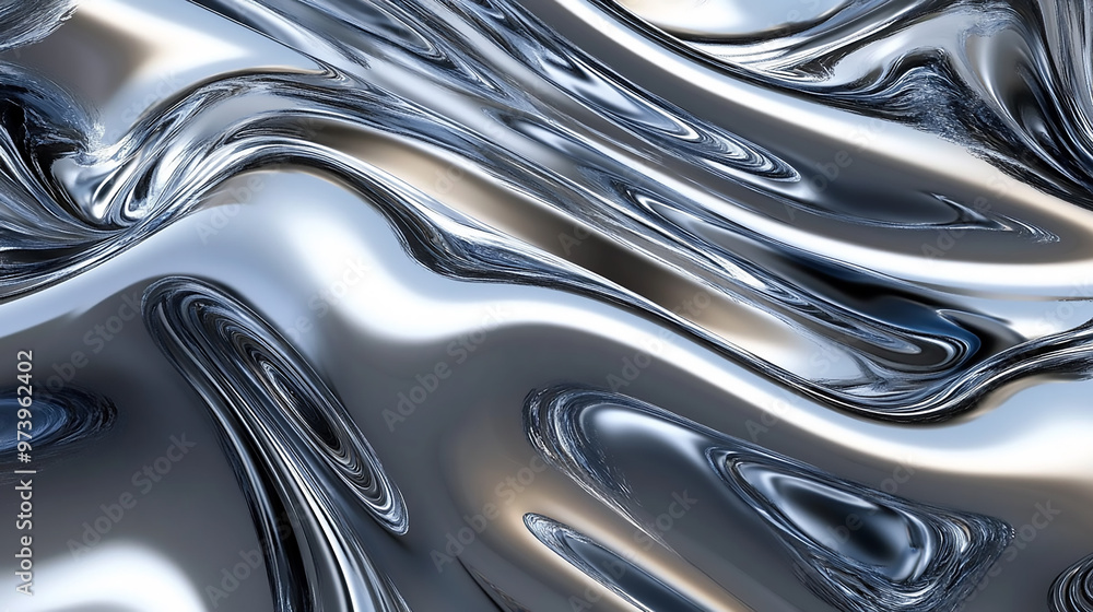 Abstract silver back ground with Blue and Yellow Abstract silver back ground with Blue and Yellow